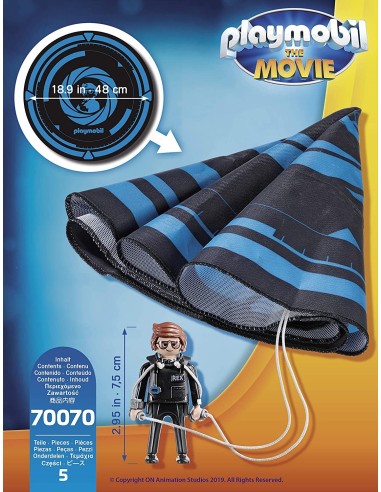PlayMobil The Movie 70070 - Rex Dasher with Parachute PLA70070 Playmobil | Futurartshop.com
