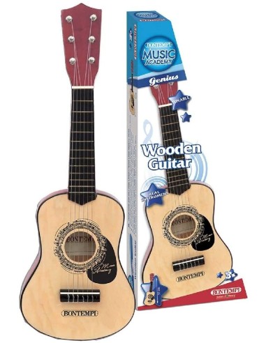 Wooden children's classical guitar BIM215530 Bontempi | Futurartshop.com
