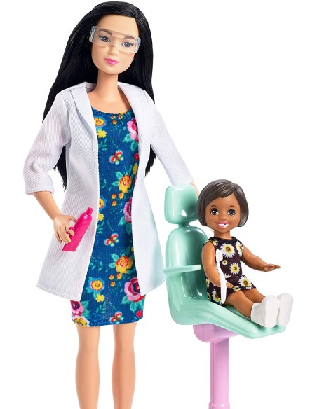 Barbie Career - the Dentist with black hair ROUDHB63/FXP17 Mattel | Futurartshop.com
