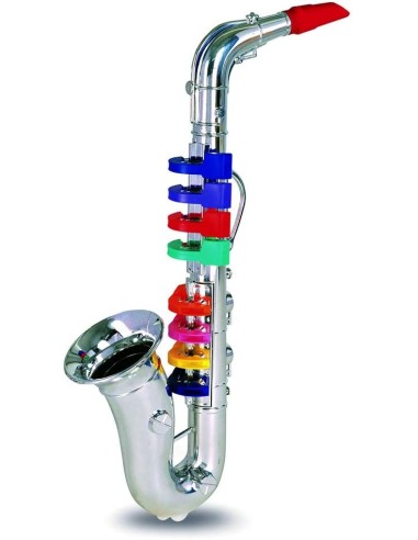 Sassofono per Bambini Cromato Grande a 8 note BIM324331 Bontempi | Futurartshop.com