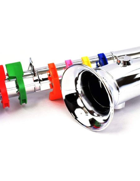 Sassofono per Bambini Cromato Grande a 8 note BIM324331 Bontempi | Futurartshop.com