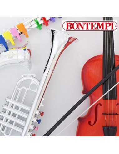 8 note large chromed children's saxophone BIM324331 Bontempi | Futurartshop.com
