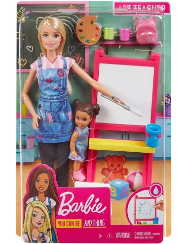 Barbie Carriera - Bambola insegnante d'arte ROUDHB63/GJM29 Mattel | Futurartshop.com
