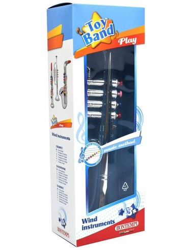 Trumpet for Kids Chrome Large 4 notes BIM324231 Bontempi | Futurartshop.com