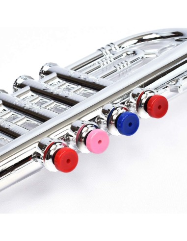 Trumpet for Kids Chrome Large 4 notes BIM324231 Bontempi | Futurartshop.com