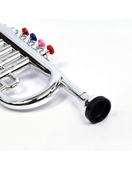 Trumpet for Kids Chrome Large 4 notes BIM324231 Bontempi | Futurartshop.com