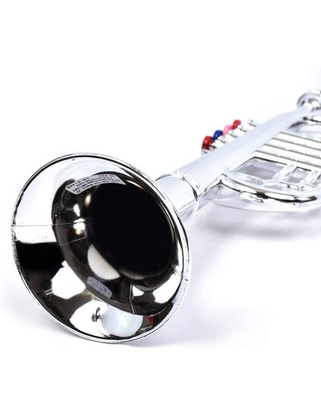 Trumpet for Kids Chrome Large 4 notes BIM324231 Bontempi | Futurartshop.com