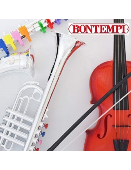 Tromba per Bambini Cromata Grande a 4 note BIM324231 Bontempi | Futurartshop.com