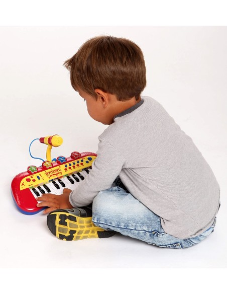 Tastiera Elettronica Rossa 24 Tasti per Bambini con Microfono BIM122931 Bontempi | Futurartshop.com