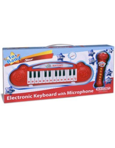 Keyboard 24 Keys with Microphone Karaoke BIM602110 Bontempi | Futurartshop.com