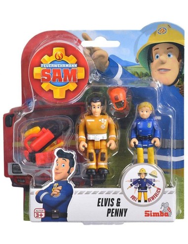 Sam the blister firefighter with 2 characters-Elvis and Penny SIM109251043038-3 Simba Toys | Futurartshop.com
