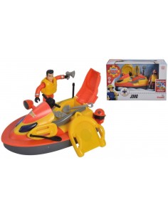 Sam der Feuerwehrmann jetski JUNOC mit Figur Elvis GIGNCR18263 Simba Toys- Futurartshop.com
