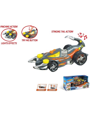 Hot Wheels Auto Monster Action Scorpedo Luci e Suoni MON51202 Mondo | Futurartshop.com
