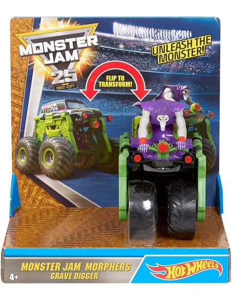 Hot Wheels Monster Truck Trasformabile Grave Digger TOYDWY94/DWY95 Mattel | Futurartshop.com