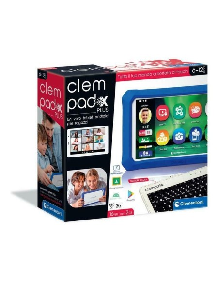 Clem Pad x Plus Tablet per Bambini con Tastiera CLE16625 Clementoni | Futurartshop.com