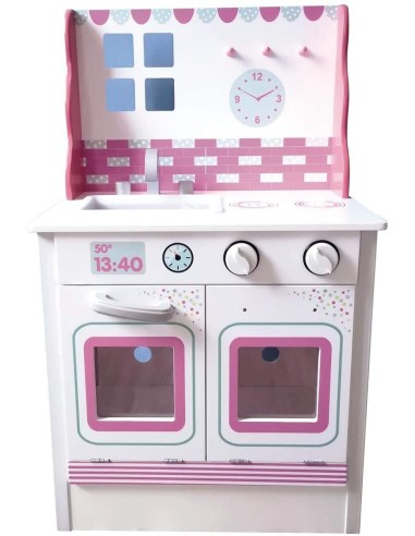 The kitchen is my pink and white wooden GIOGGI190252 Giochi Preziosi | Futurartshop.com
