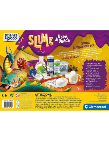 Science and Game - Slime dragon Eggs CLE19194 Clementoni | Futurartshop.com