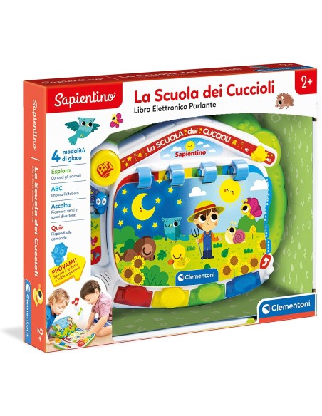 Sapientino - La scuola dei cuccioli libro elettronico parlante in italiano CLE17436 Clementoni | Futurartshop.com