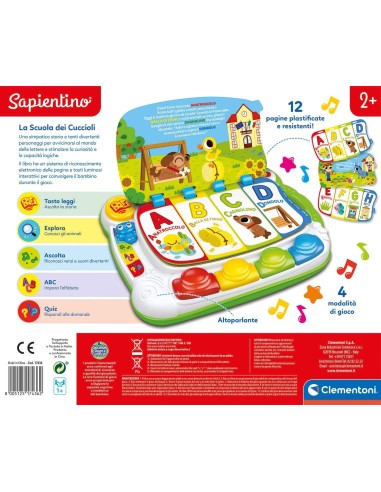 Sapientino - The school of the puppies e-book dictionary in Italian CLE17436 Clementoni | Futurartshop.com