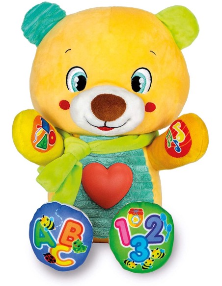 Teddy bear Plush Lele Cuddles and Words New Italian CLE17398 Clementoni | Futurartshop.com