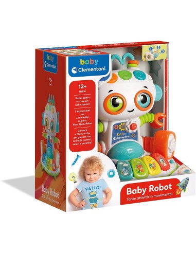 Baby Robot many activities CLE17393 Clementoni | Futurartshop.com