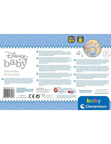 Disney Baby Mickey Lamp lights and sounds CLE17397 Clementoni | Futurartshop.com