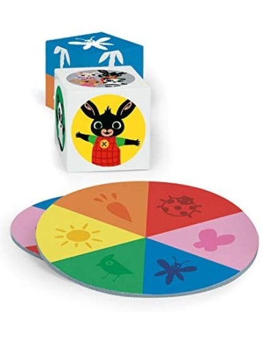 Bing - The tower, the rainbow - Domino colored cubes to stack CLE16285 Clementoni | Futurartshop.com