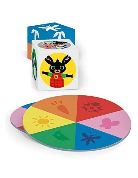 Bing - The tower, the rainbow - Domino colored cubes to stack CLE16285 Clementoni | Futurartshop.com