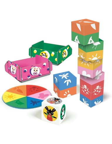 Bing - La torre arcobaleno - Domino di cubi colorati da impilare CLE16285 Clementoni | Futurartshop.com