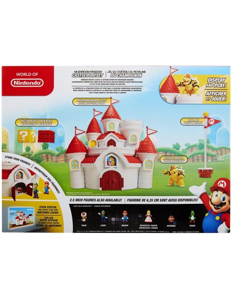 Super Mario - Playset Deluxe Castello Regno dei funghi JAK58541 Jakks Pacific | Futurartshop.com