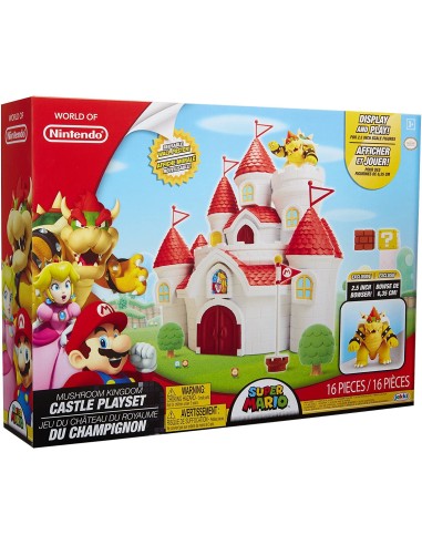 Super Mario - Playset Deluxe Castello Regno dei funghi JAK58541 Jakks Pacific | Futurartshop.com