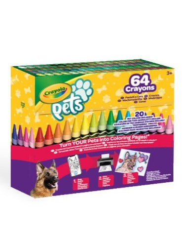 Crayola Pets 64 pastelli a cera CRA52-1164 Crayola | Futurartshop.com