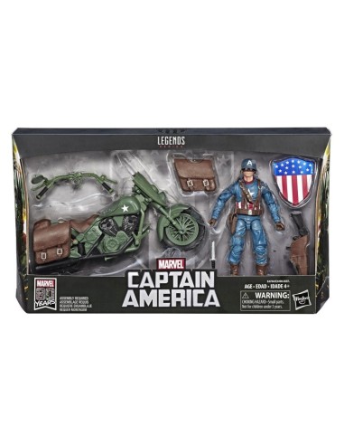 Marvel Legends Series Captain America con moto ROUE3498E482/E4704 Hasbro | Futurartshop.com