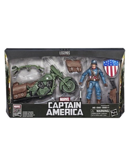 Marvel Legends Series Captain America with motorcycle ROUE3498E482/E4704 Hasbro | Futurartshop.com