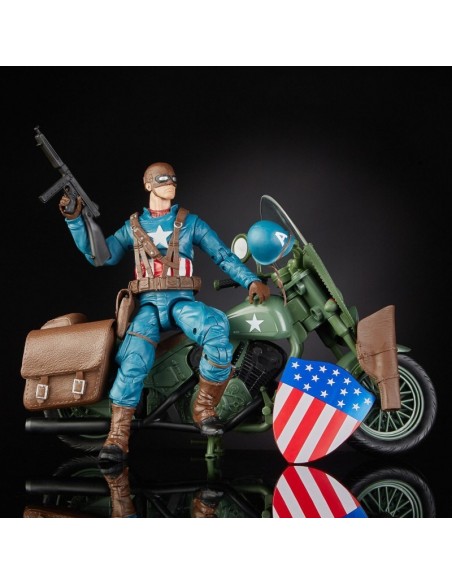 Marvel Legends Series Captain America con moto ROUE3498E482/E4704 Hasbro | Futurartshop.com
