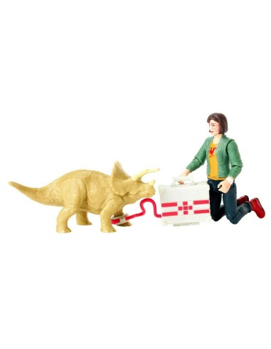 Jurassic World Personaggio Zia e Triceratops CRAFMM00/FMM08 Mattel | Futurartshop.com
