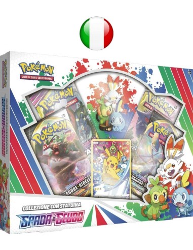 PokeMon Collezione con statuina spada e scudo GAV290-30998 Futurart | Futurartshop.com