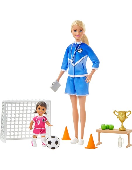 Barbie Bambola Allenatrice di calcio bionda MAGGLM53/GLM47 Mattel | Futurartshop.com