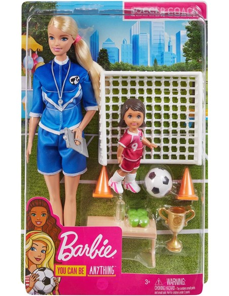 Barbie Doll Coach football blonde MAGGLM53/GLM47 Mattel | Futurartshop.com