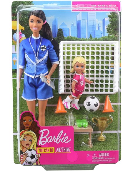 Barbie Bambola Allenatrice di calcio capelli castani MAGGLM53/GJM71 Mattel | Futurartshop.com