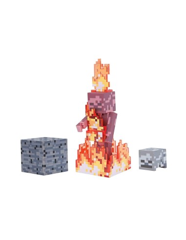Minecraft Skeleton on fire FIC19974 Futurart | Futurartshop.com