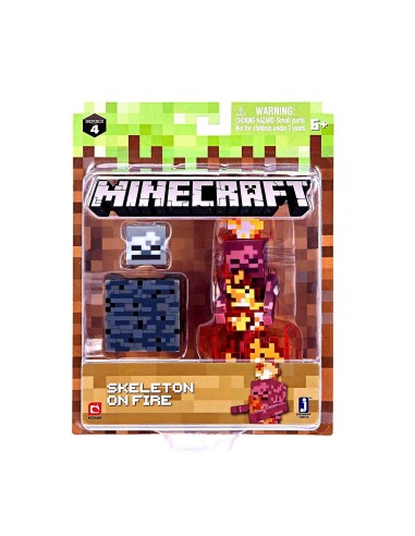 Minecraft Skeleton on fire FIC19974 Futurart | Futurartshop.com