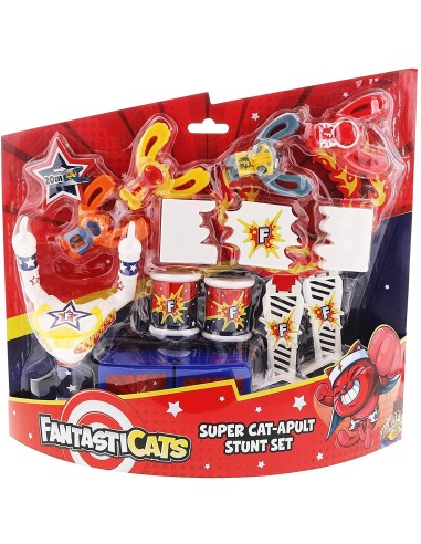 Fantasticats Super Cat-Apult Stunt Set with 4 figures and accessories GOL33125.006 Goliath | Futurartshop.com