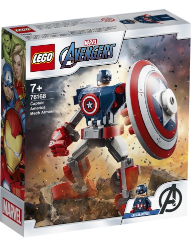 Lego Avengers 76168 - Armatura Mech di Captain America LEG6332594 Lego | Futurartshop.com