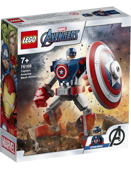Lego Avengers 76168 - Armor Mech Captain America LEG6332594 Lego | Futurartshop.com