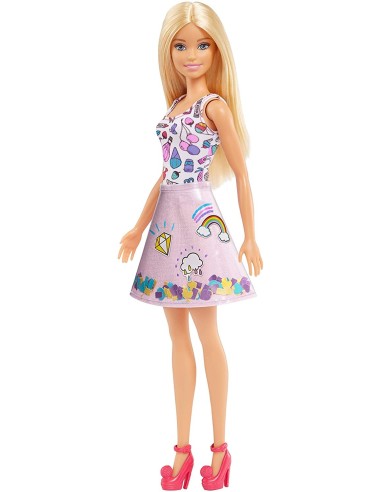 Barbie Crayola Set Coriandoli skirt studio TOYFRP02 Mattel | Futurartshop.com