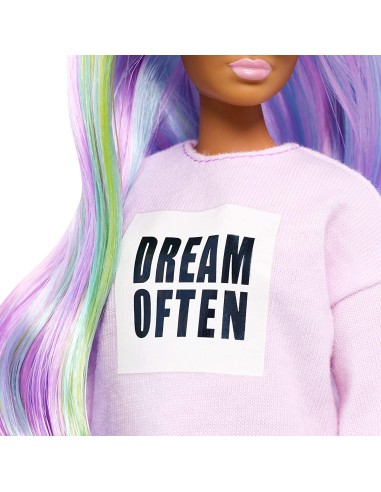 Barbie Fashionistas - Bambola con Abito rosa e stampa 136 TOYFBR37/GHW52 Mattel | Futurartshop.com