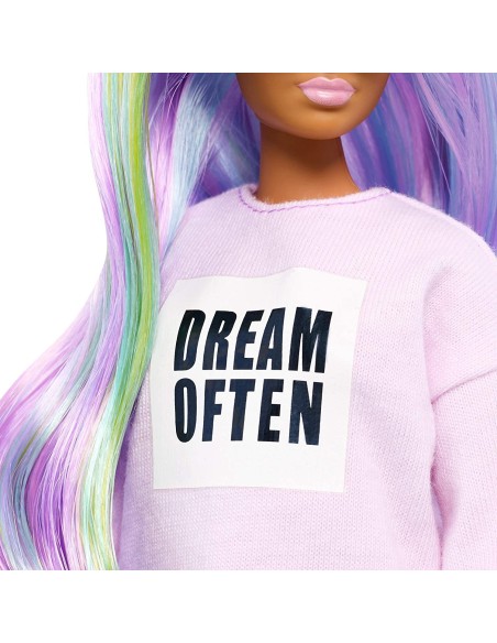 Barbie Fashionistas - Bambola con Abito rosa e stampa 136 TOYFBR37/GHW52 Mattel | Futurartshop.com
