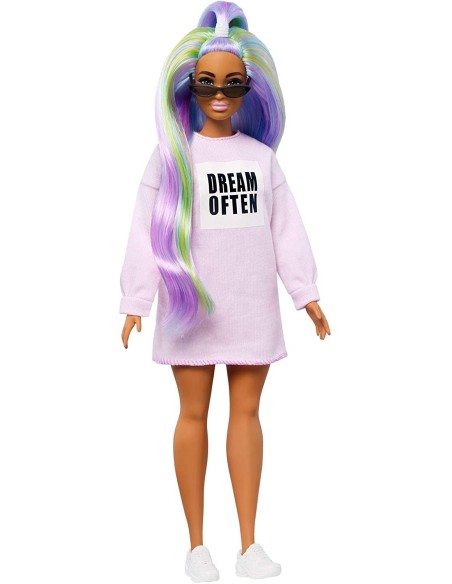 Barbie Fashionistas - Doll with pink Dress and print 136 TOYFBR37/GHW52 Mattel | Futurartshop.com