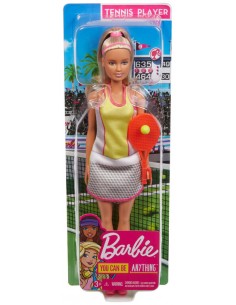 Barbie en carrière de joueur de Tennis DVF50/GJL65 Mattel- Futurartshop.com
